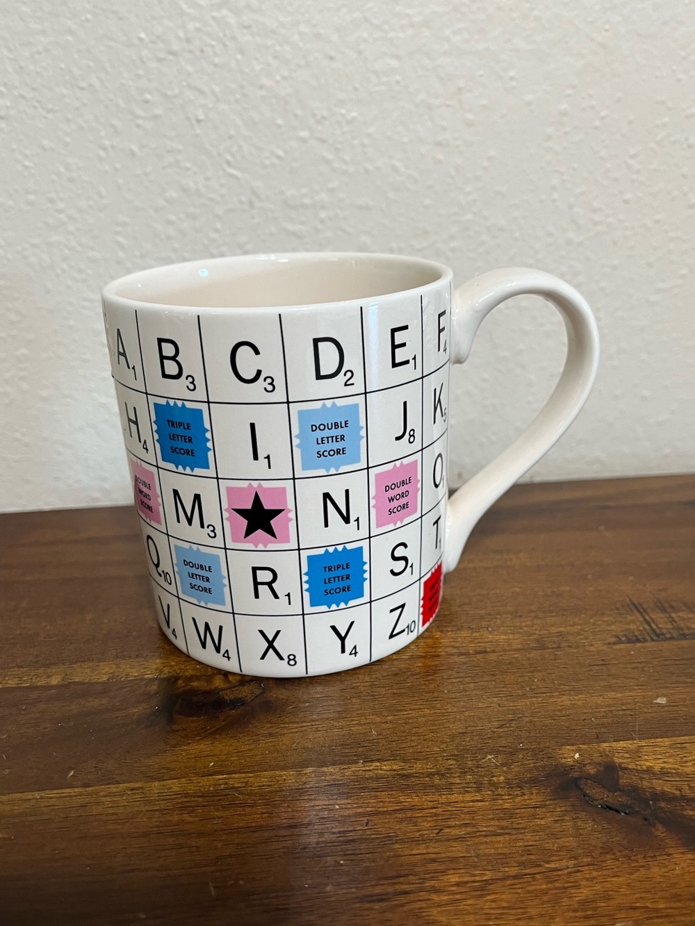 Scrabble Ceramic Letter-Grid Mug